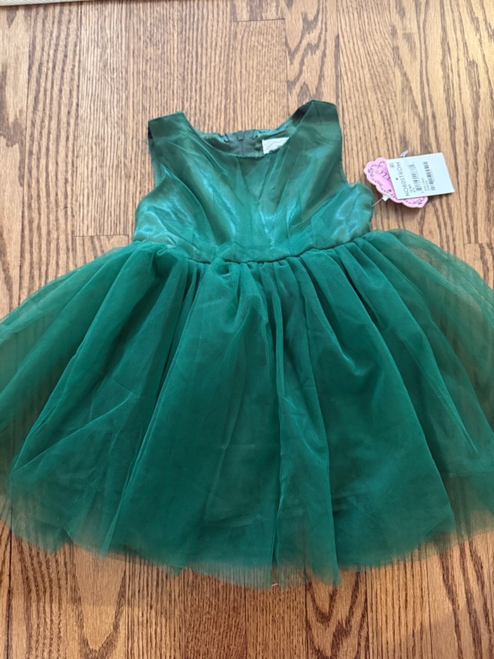 Popatu Forest Green Tulle Dress - 18m
